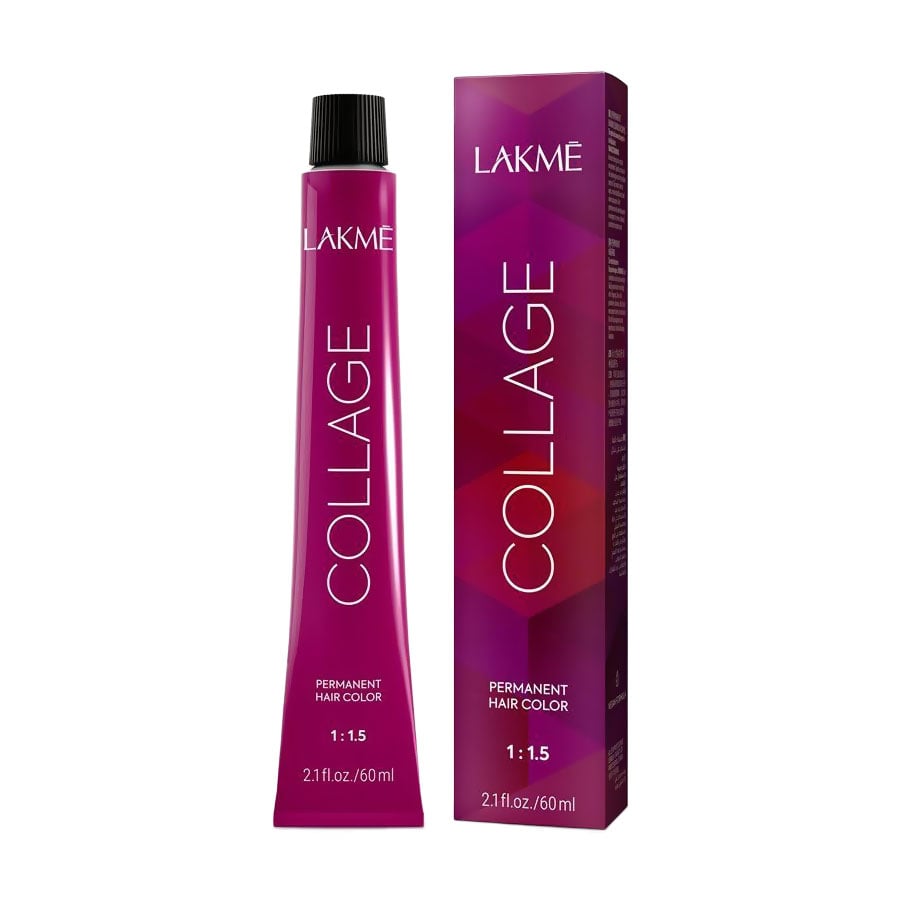 Перманентна фарба для волосся Lakme Collage Creme Hair Color 7/64 Copper Chestnut Medium Blonde, 60 мл